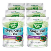 Garden Safe slug snail bait granules 2lb bag controls slugs and snails in lawns
