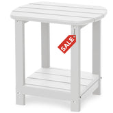 GARDENSTAR Adirondack square outdoor side table, durable and weather-resistant for patio and garden use.