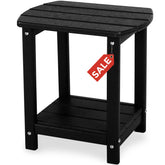 Gardenstar Adirondack square side table demonstrating durable outdoor use.