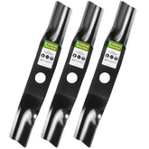 GardTok high-lift blades pack front view for Kubota 48 inch deck, ready for clean cuts