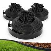 Gardzen 1.5 inch landscape edging forms a clean straight border around garden beds