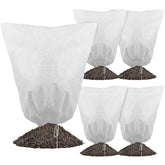 Gardzen 5-pack plant cover with drawstring protecting outdoor plants from frost