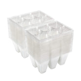 Gardzen clear seed start tray 6-cell, transparent wells for easy germination monitoring.