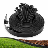 Gardzen edging kit with 1.5-inch border height defines garden beds clearly.