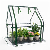 Gardzen Mini Greenhouse front view shows compact design ideal for patios and balconies.