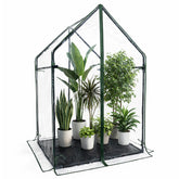 Gardzen mini greenhouse vertical design for tall plants and shelving