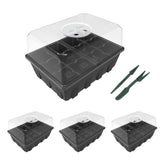 Gardzen seed starter tray 12-cell with clear dome for visible seedling growth.