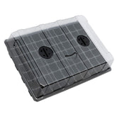 Gardzen seed starter tray 70-cell with clear base and dome for efficient germination