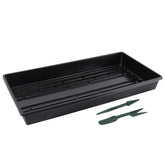 Gardzen seed trays 10-pack stacked neatly for space-saving seed starting and organization.