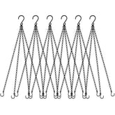 garini 6 pack 23-inch hanging chains showing sturdy metal construction for reliable plant hangers