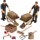 Garneck farmer figure with lifelike attire for immersive pretend play.