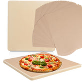 Garpernics 10-inch rectangular pizza stone for compact ovens.