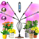 Garpsen grow light with 4-arm coverage brightens multiple plants at once.