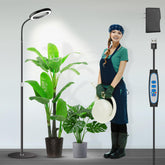 Garpsen Grow Light with ring shade boosts brightness for large indoor plants