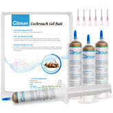 Garsum cockroach gel bait 4-tubes box for versatile use indoors and outdoors.
