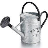 Garutom galvanized watering can with 1 gallon capacity for indoor and outdoor use.