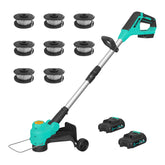 Garvee 12-inch cordless weed wacker ready for edging and trimming.