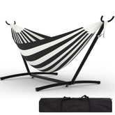 Garvee 2-person hammock with stand on patio for relaxed outdoor lounging