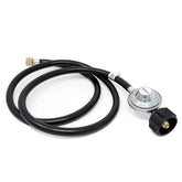 Gas One 5 ft regulator hose front view supports versatile propane setup