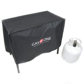 Gas One two-burner patio cover protects from weather, dust and sun.