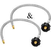 GasSaf 24in RV propane pigtail hose for secure RV fuel line connections