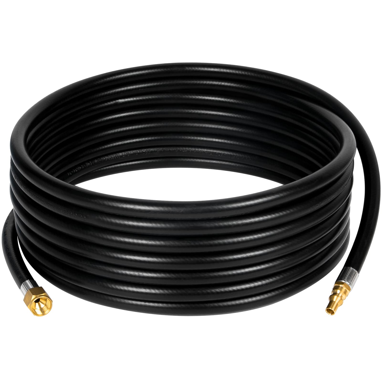 GASPRO 24-ft RV propane hose connects to grills and appliances for seamless setup.