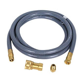 GasSaf 10 ft natural gas hose with quick-connect for flexible outdoor setup.