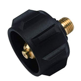GasSaf QCC1 propane adapter brass body for durable outdoor connections