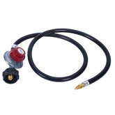 GasSaf regulator with 0-5 psi adjustment for precise propane control on grills.