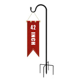 GATSUNS five-prong base shepherds hook stabilizes feeders outdoors.