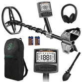 Gbnryg metal detector with LCD backlight for easy beach hunting in low light.