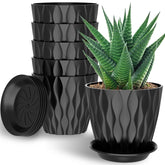 GDJUQZ six-pack seven-inch indoor plant pots for versatile gardening
