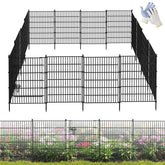 GDKASRNY 16-panel garden fence assembly for easy outdoor setup