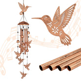 GDNSFIT hummingbird wind chime for outdoor decor adds charm to your garden.