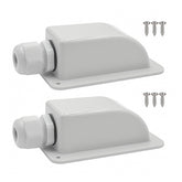 Gebildet white waterproof solar cable entry gland pack of 2 for clean installations