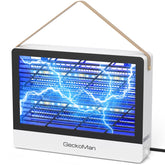 GeckoMan LED Indoor Bug Zapper front view shows compact, efficient pest attraction.
