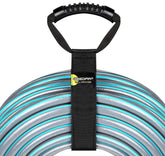 GEEDAR hose storage strap 50ft keeps garden hoses neat and tangle-free.
