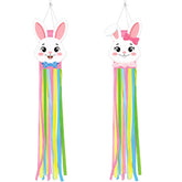 Geefuun Easter windsocks bunny face 2-pack for yard and garden use