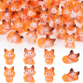 Geelin fox figurines running pose for desk decor and playful home accents
