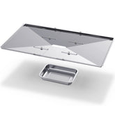 Geesta grill grease tray set, 24–27 inch adjustable length for versatile gas grills.