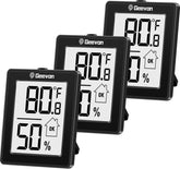 Geevon digital hygrometer display with clear readings for easy monitoring