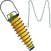 Geiserailie squirrel feeder with extension chain ready for backyard wildlife.