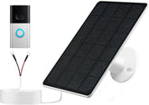 GENDOING solar panel charger for Ring 3/3+/4 powers outdoors with sunlight.