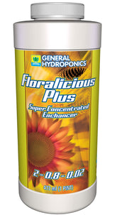 General Hydroponics Floralicious Plus bottle supports vigor and healthy growth