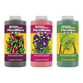 General Hydroponics FloraMicro bottle showing essential nutrients for fast growth