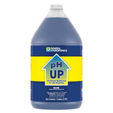 General Hydroponics pH Up liquid bottle for careful pH balancing in reservoirs.