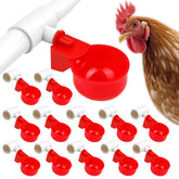 Generic 24-pack waterer cups kit for hands-free flock hydration.
