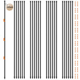 Generic 25Pcs 46-Inch fence posts kit, full set for easy fencing setups