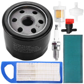 Generic air filter tune-up kit for Briggs-Stratton lawn mowers improves airflow and engine efficiency.