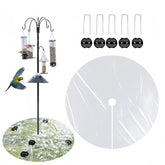 Generic round 47.24-inch bird seed catcher mat protecting your lawn from spills